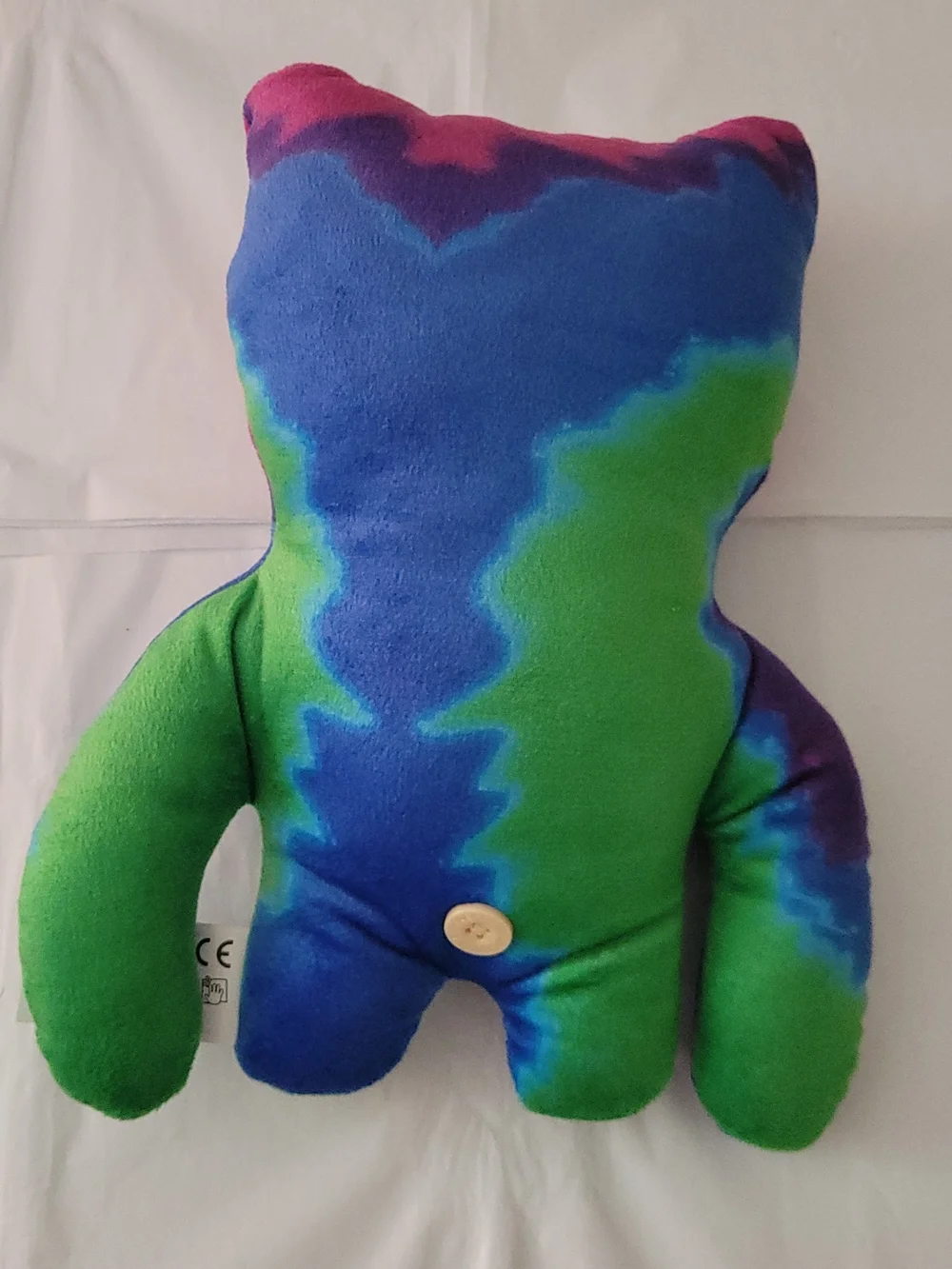 Fuggler 9in Tie-Dye Monster Plush with Felt Eyes and Teeth